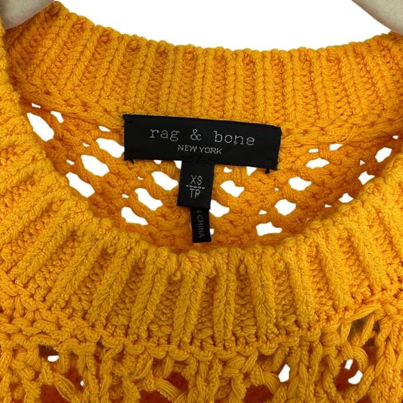 Rag & Bone Renee Knit Cotton Sleeveless Tank Yellow XS - Picture 5 of 6